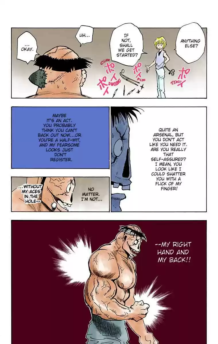 Hunter x Hunter Full Color Vol. 3 Ch. 18 The Two Aces in the Hole