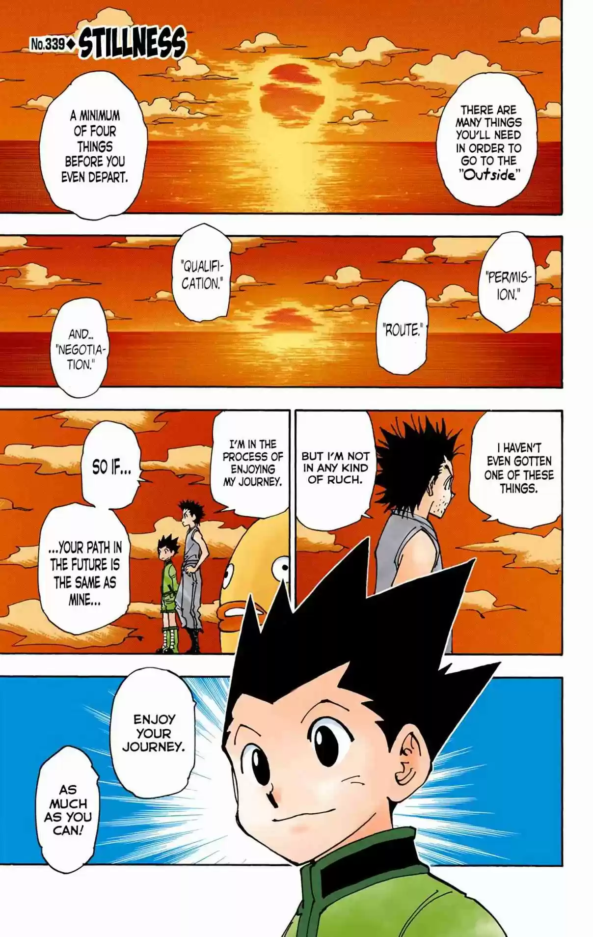 Hunter x Hunter Full Color Vol. 32 Ch. 339 Stillness