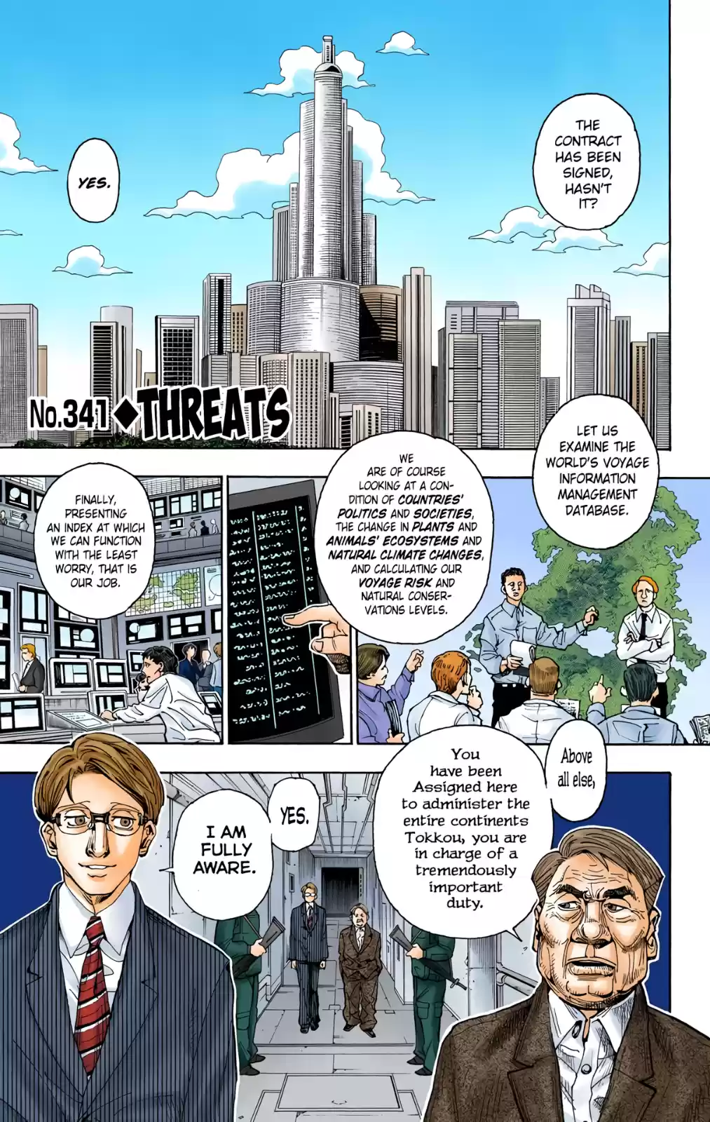 Hunter x Hunter Full Color Vol. 33 Ch. 341 Threats