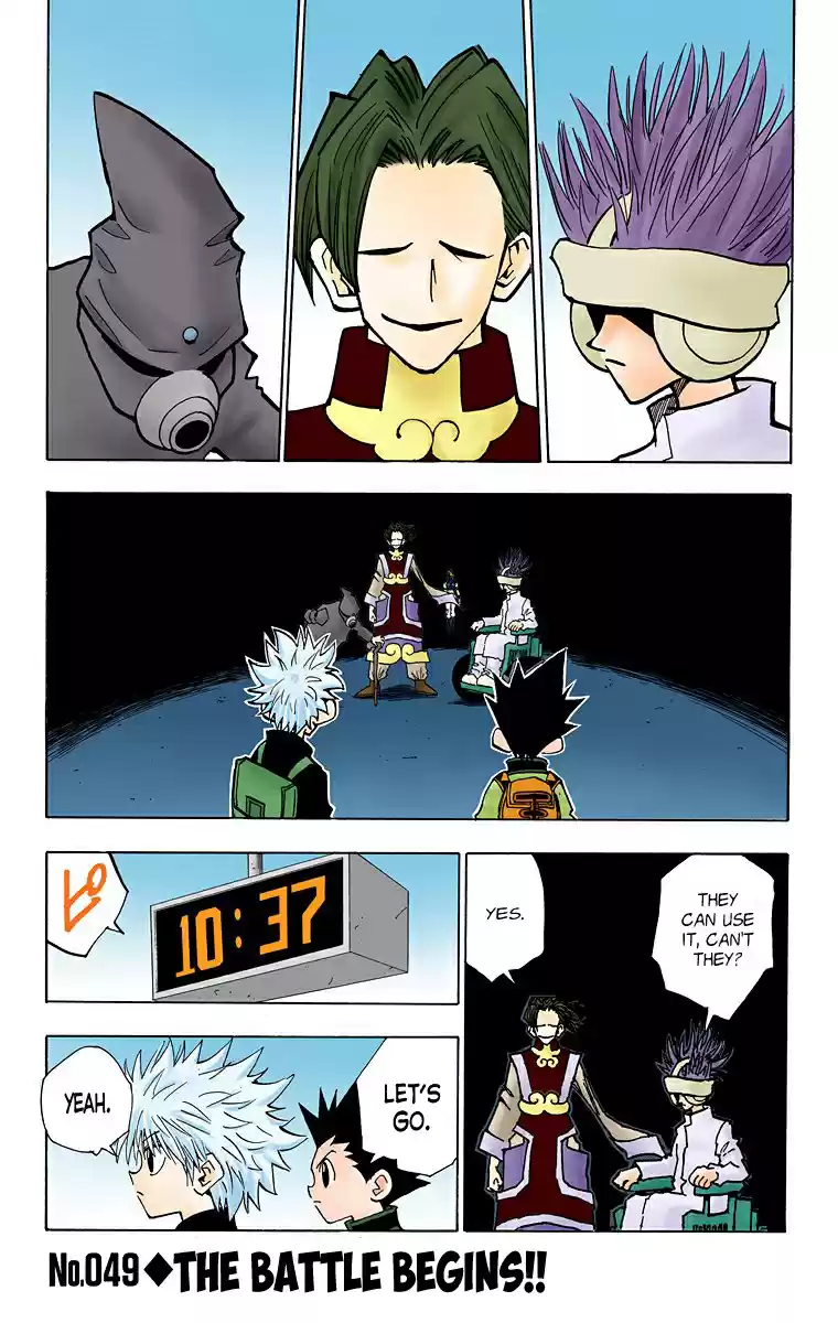 Hunter X Hunter Full Color Vol.6 Chapter 49: The Battle Begins!!
