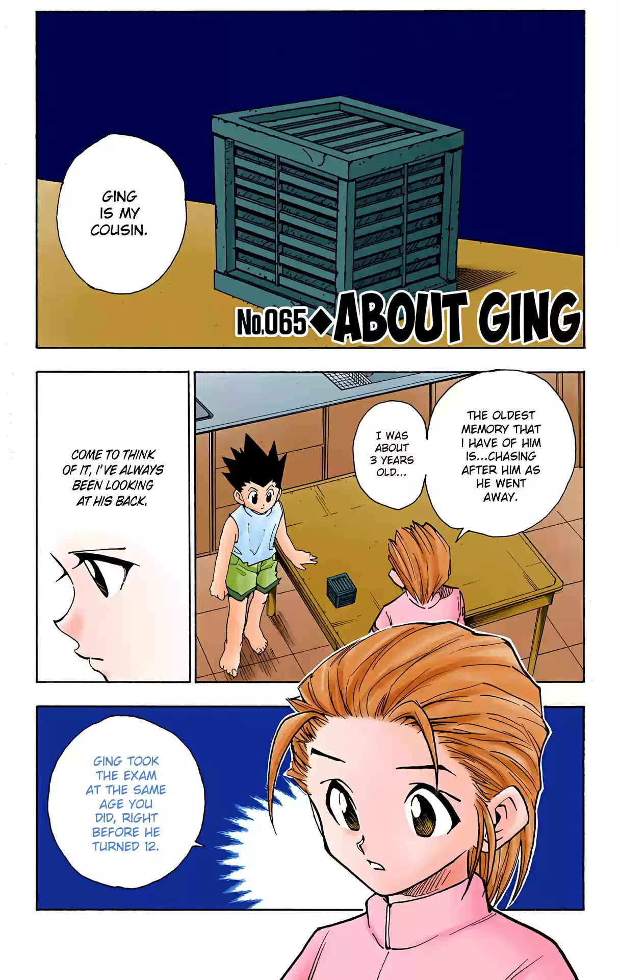 Hunter X Hunter Full Color Vol.8 Chapter 65: About Ging