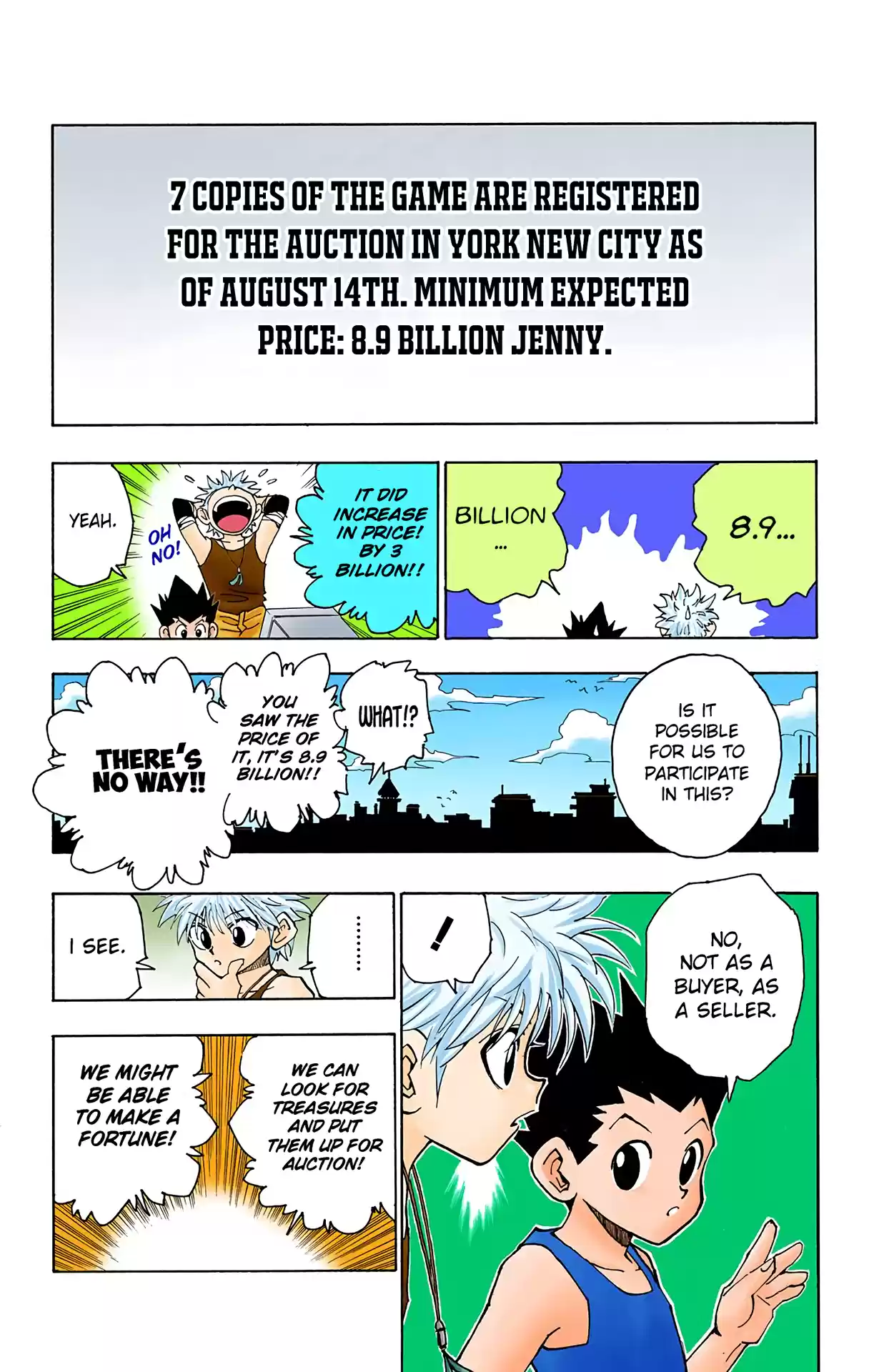 Hunter X Hunter Full Color Vol.8 Chapter 70: To Yorknew