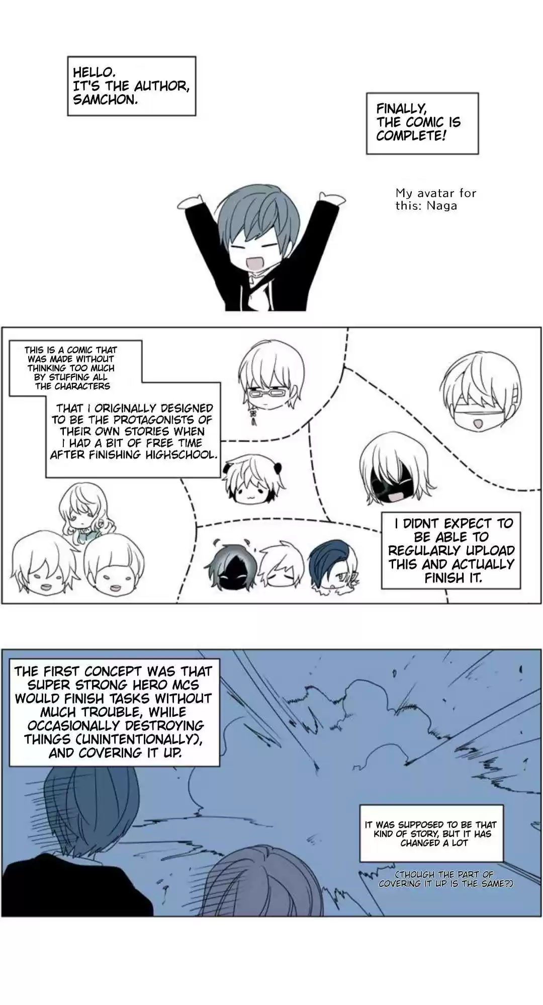 I Don't Want This Kind of Hero Ch. 295 Afterword