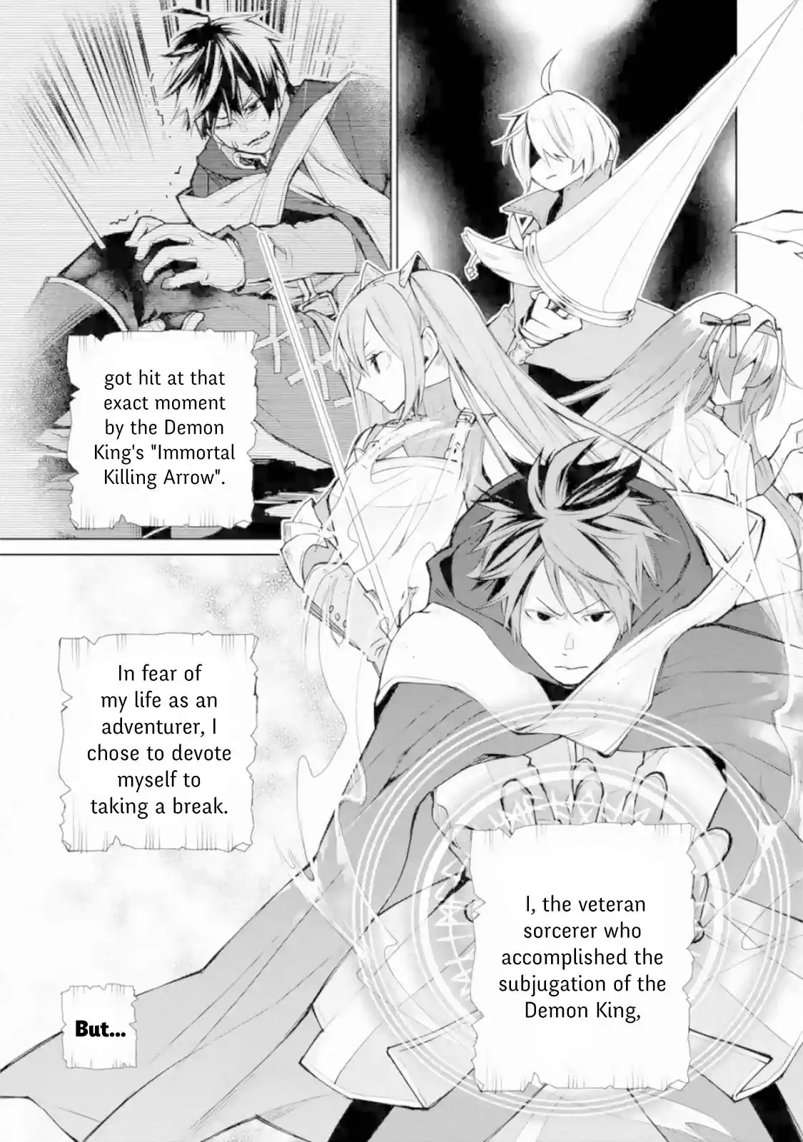 I Used to Be the Strongest Sorcerer. Then I Took an Arrow in the Knee and Became a Village Guard ch.2