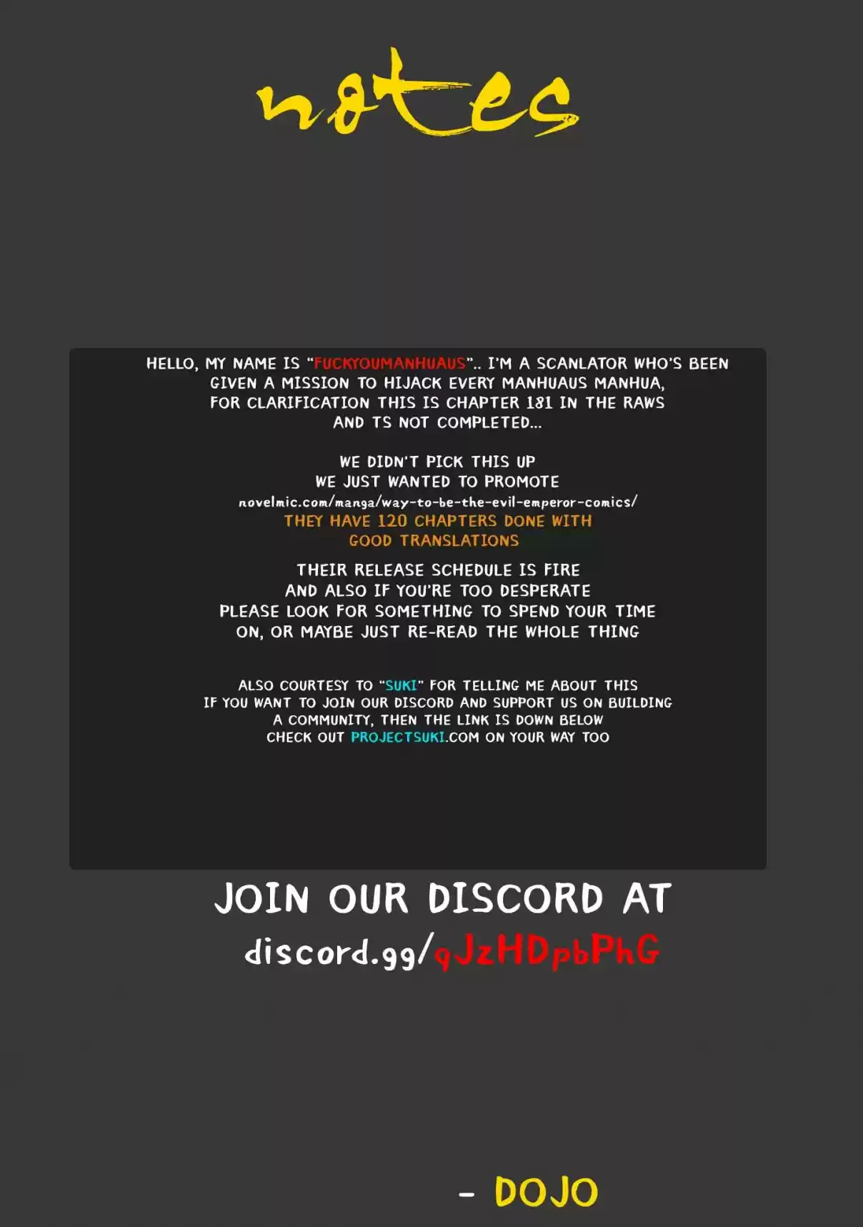 I'm an Evil God 172 Not a manhuaus translation