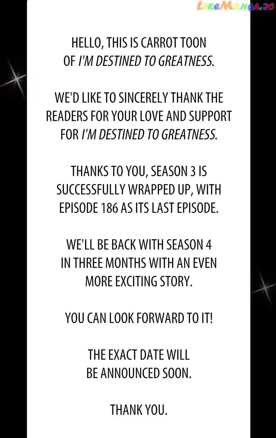 I'm Destined For Greatness! Chapter 186