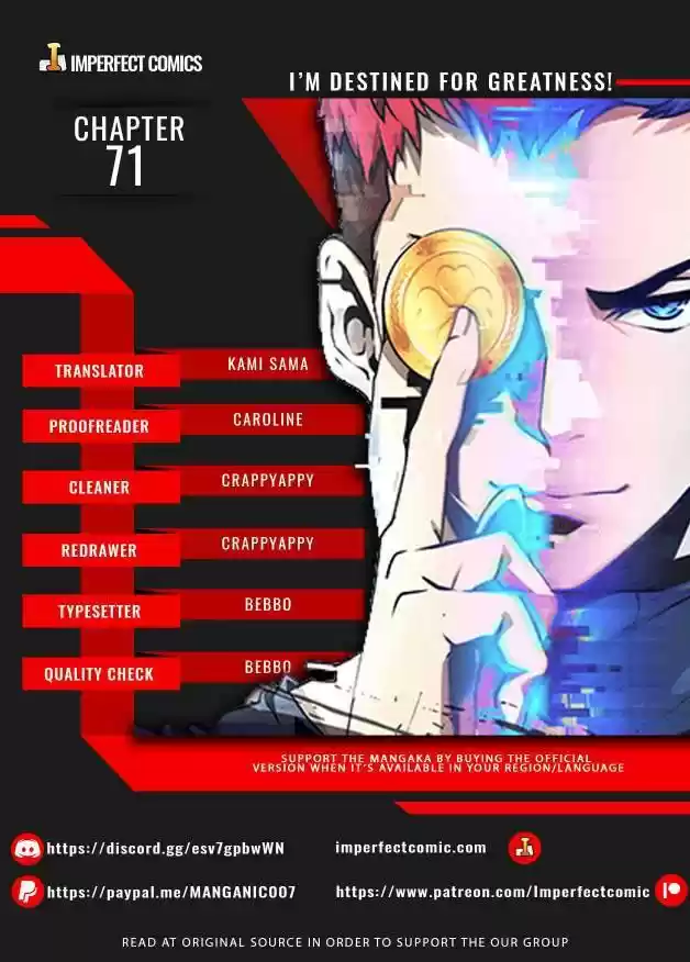 I'm Destined For Greatness! Chapter 71