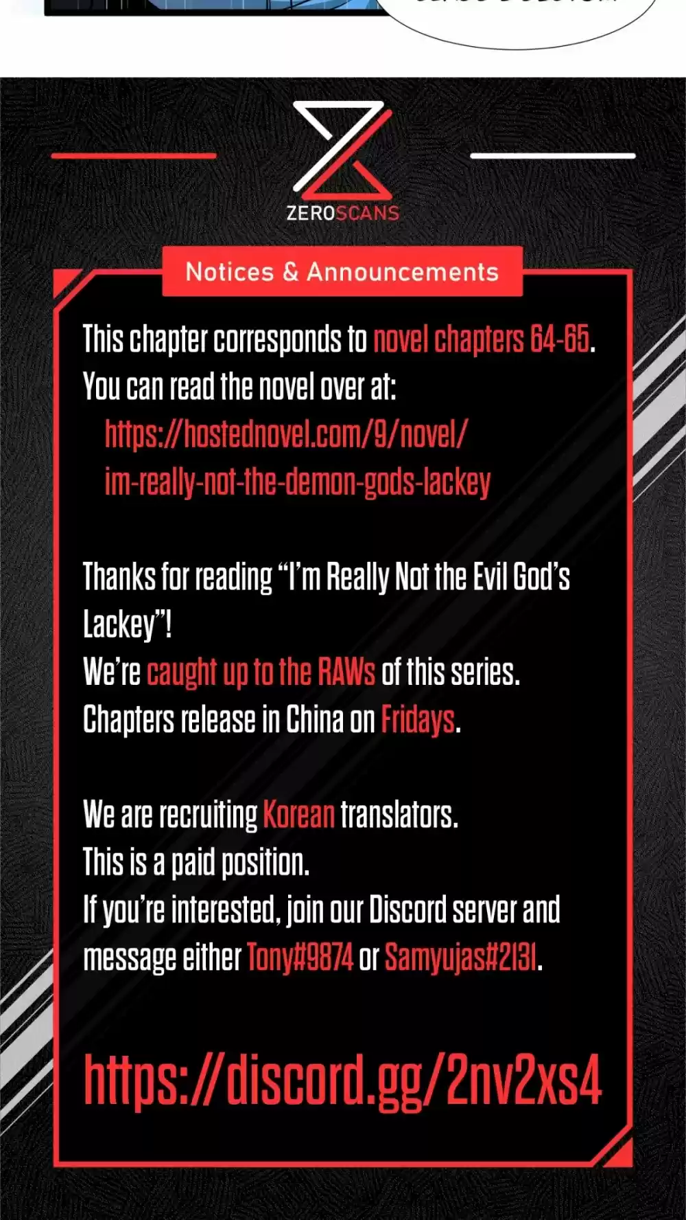 I'm Really Not The Evil God's Lackey Chapter 33