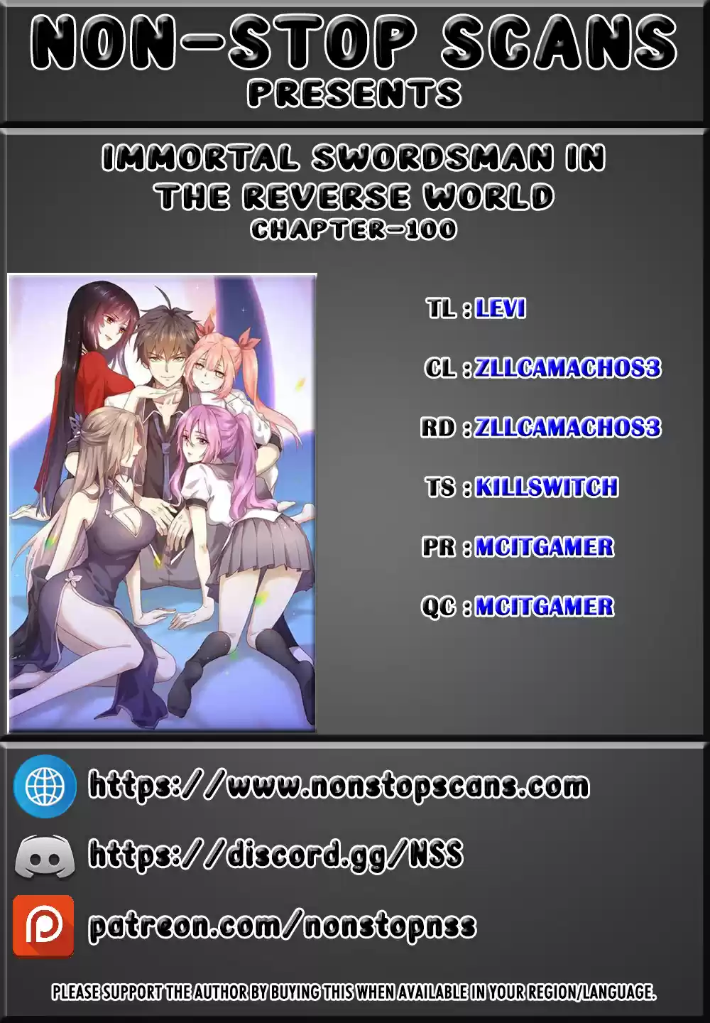 Immortal Swordsman in the Reverse World Ch. 100