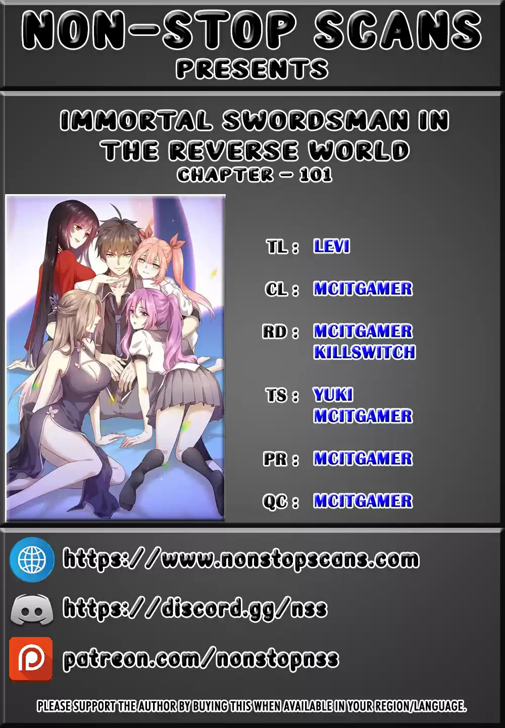 Immortal Swordsman in the Reverse World Ch. 101