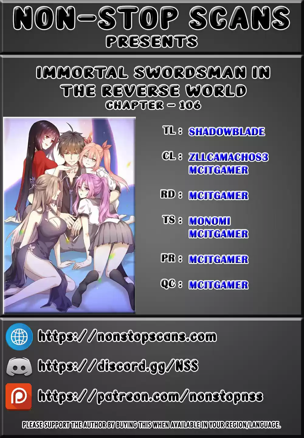 Immortal Swordsman in the Reverse World Ch. 106