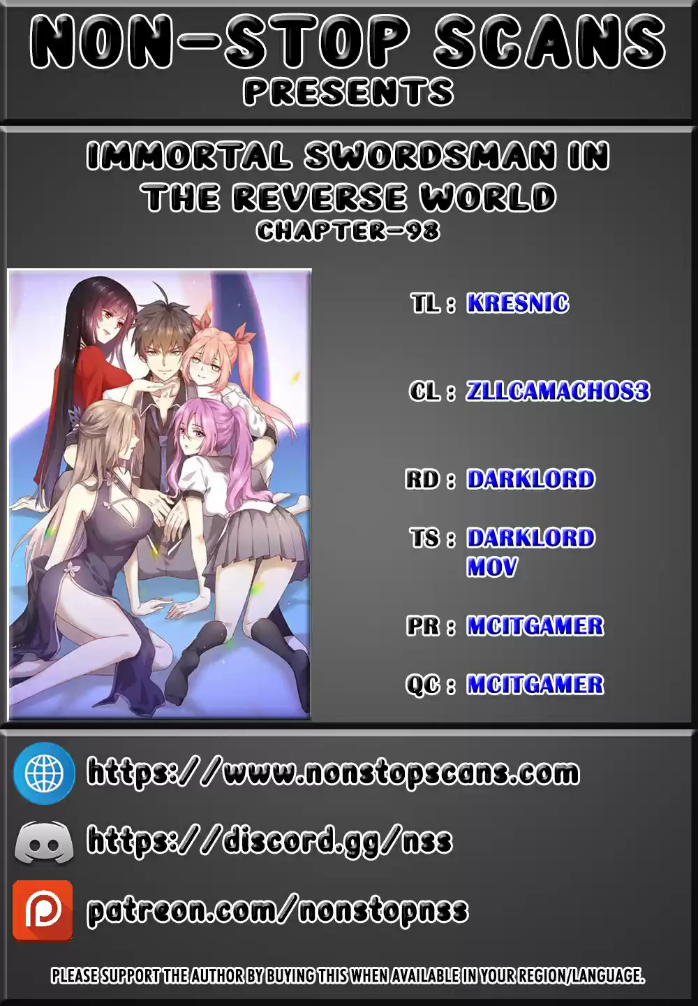 Immortal Swordsman in the Reverse World Ch. 98