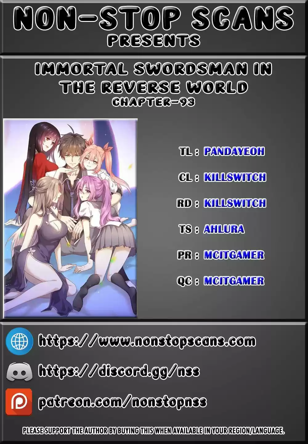 Immortal Swordsman in The Reverse World ch.93
