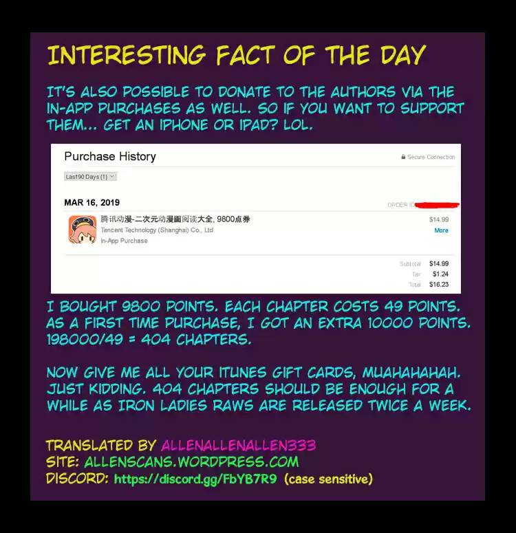 Iron Ladies Ch. 210 This Old Woman Doesn’t Kill