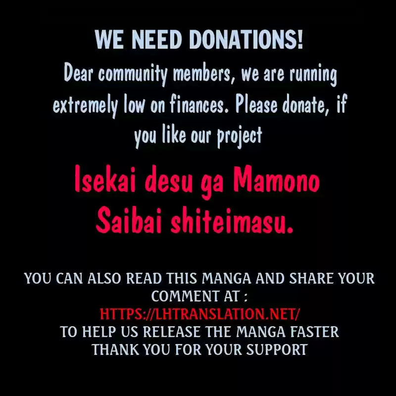 Isekai desu ga Mamono Saibai shiteimasu. Ch. 30 People That Treat Witches As Enemies