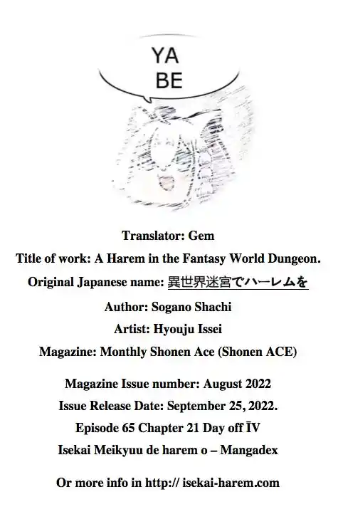 Isekai Meikyuu de Harem o Ch.065