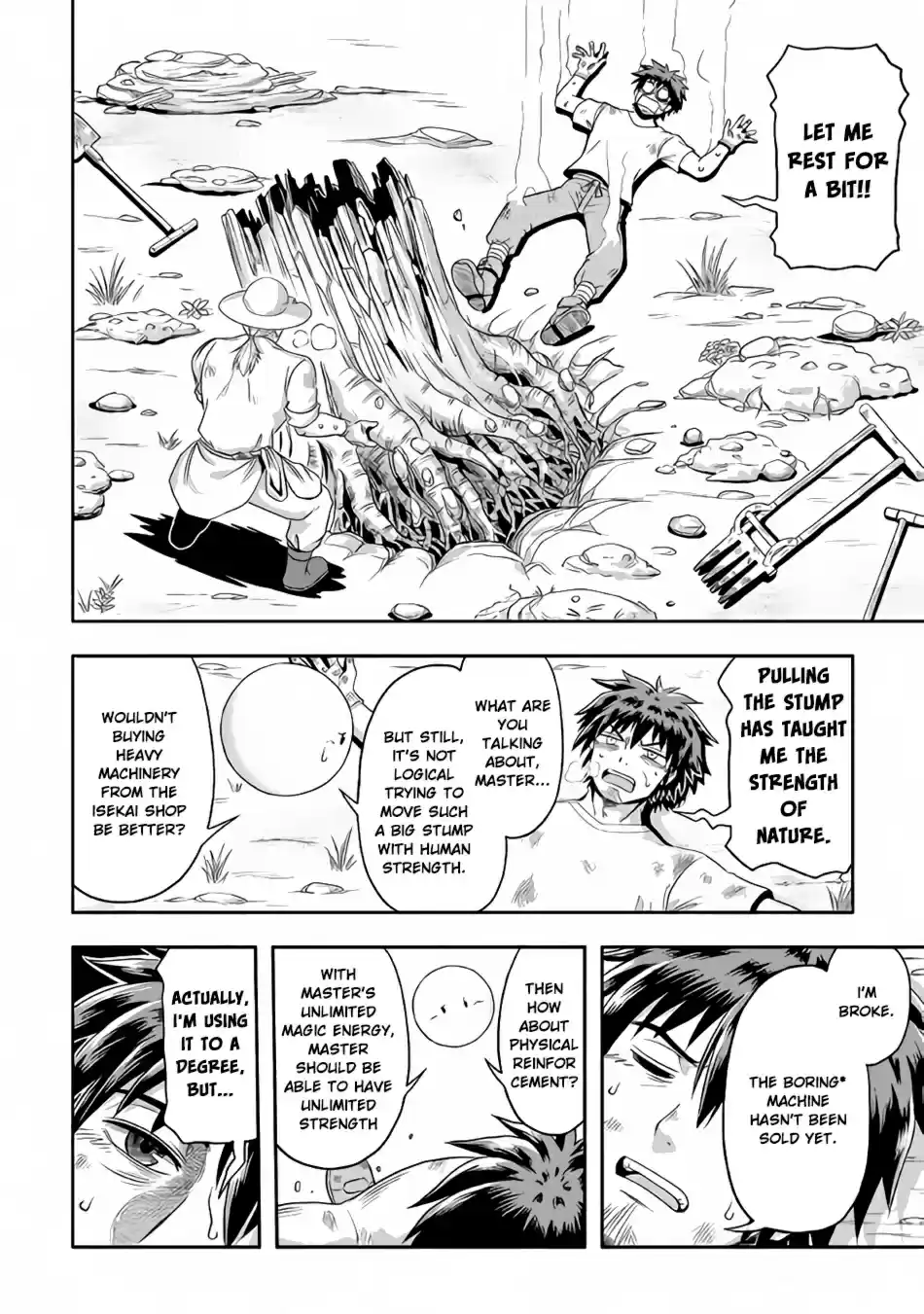 Isekai ni Tobasareta Ossan wa Doko e Iku? Ch. 13 Ossan Ploughing Fields in The Other World