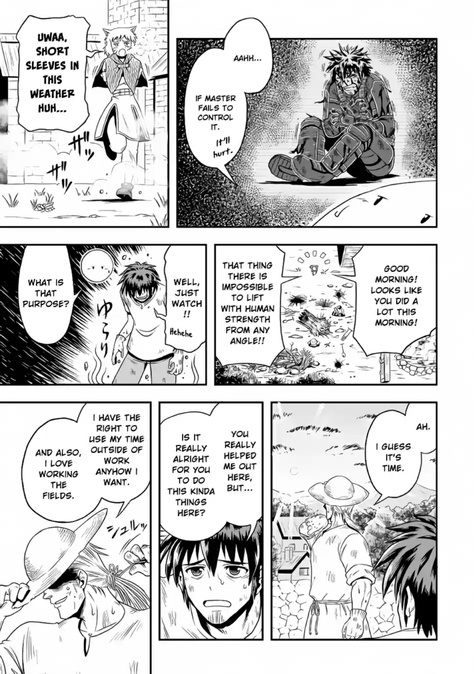 Isekai ni Tobasareta Ossan wa Doko e Iku? Ch. 13 Ossan Ploughing Fields in The Other World