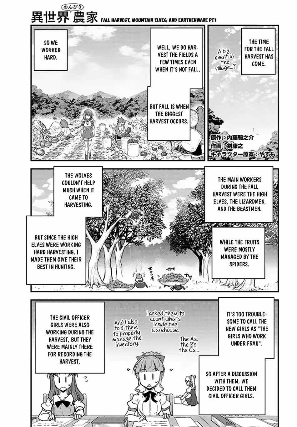 Isekai Nonbiri Nouka Ch. 51 Fall Harvest, Mountain Elves, and Earthenware PT 1