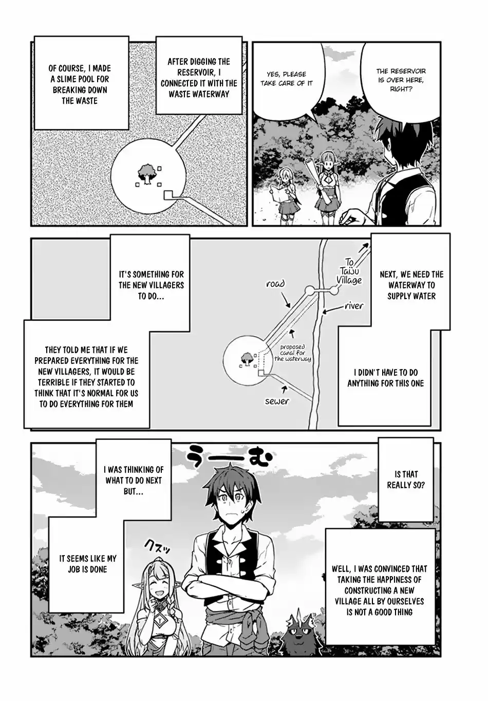 Isekai Nonbiri Nouka Ch. 64 Constructing the new Village and the Return of the Epedition Team