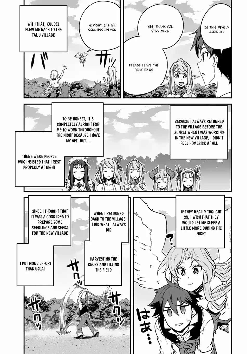 Isekai Nonbiri Nouka Ch. 64 Constructing the new Village and the Return of the Epedition Team