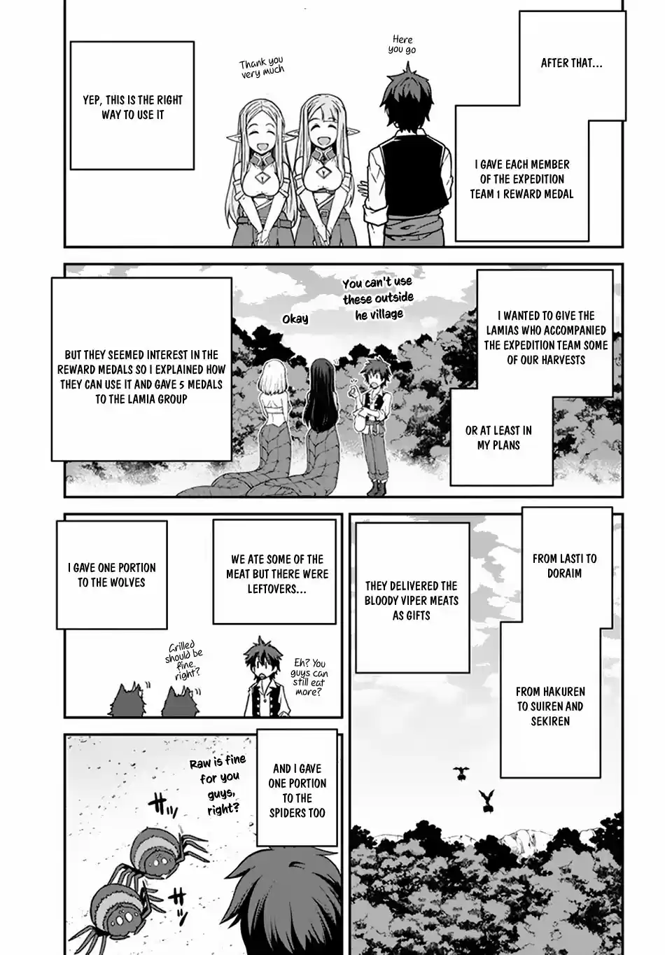 Isekai Nonbiri Nouka Ch. 64 Constructing the new Village and the Return of the Epedition Team