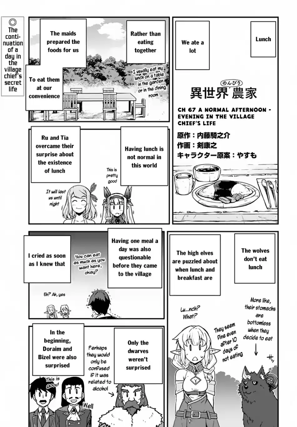 Isekai Nonbiri Nouka Ch. 67 A Normal Afternoon Evening in the Village Chief's Life