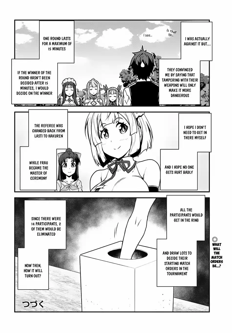 Isekai Nonbiri Nouka Ch. 73 Martial Art Tournament Knight Division First Round Part 1