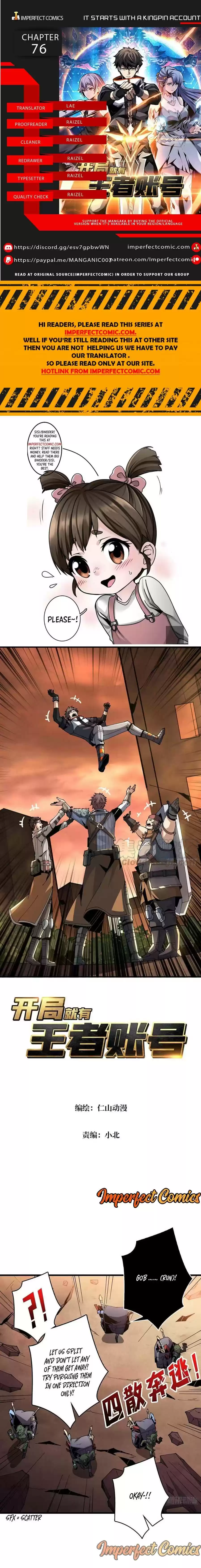 It Starts With A Kingpin Account Chapter 76