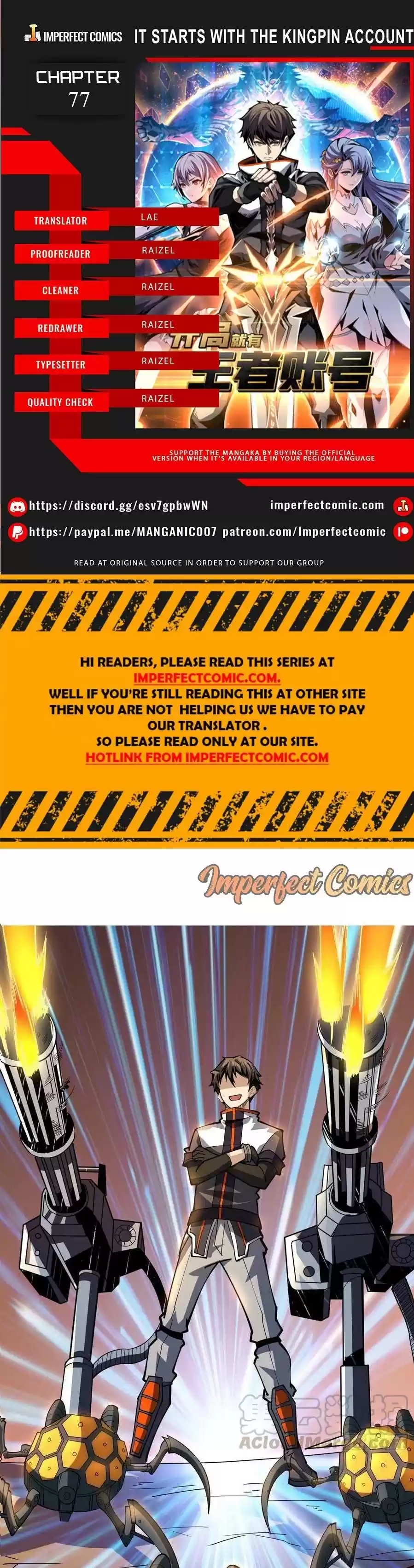 It Starts With A Kingpin Account Chapter 77