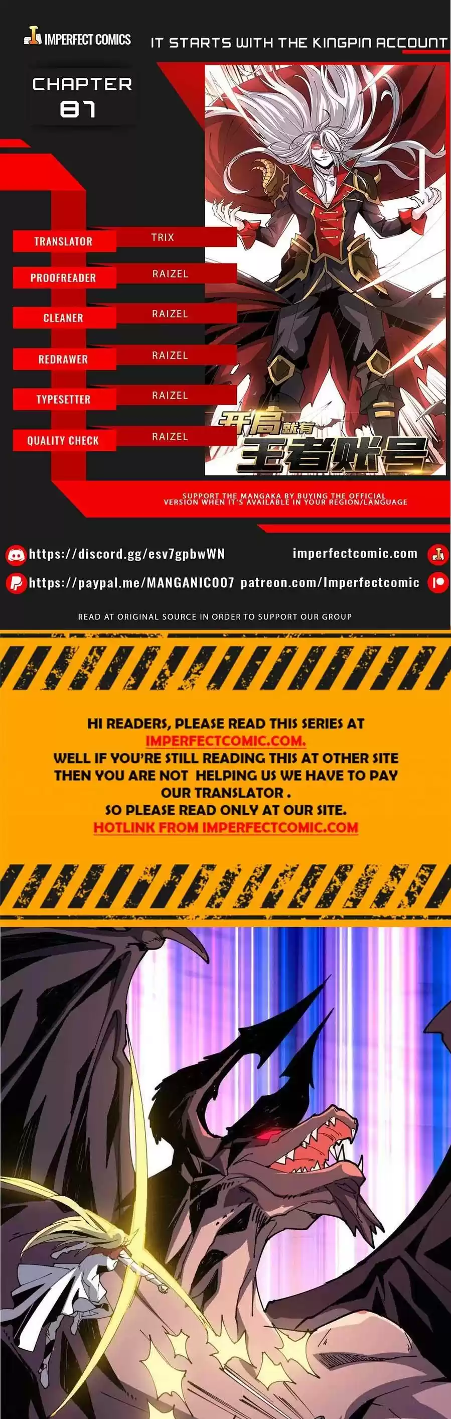 It Starts With A Kingpin Account Chapter 81