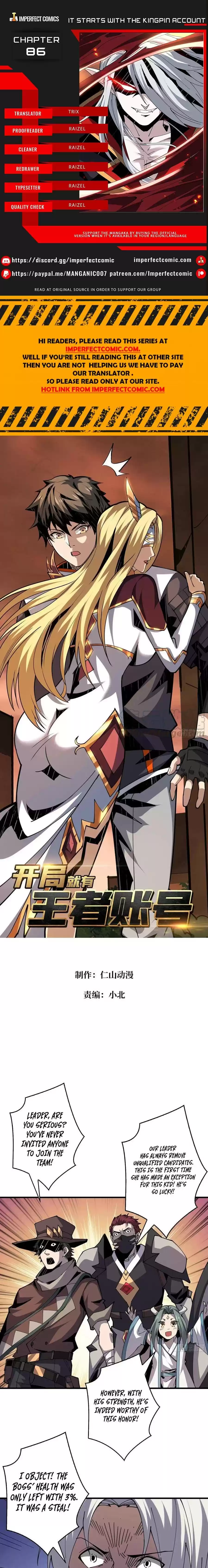 It Starts With A Kingpin Account Chapter 86