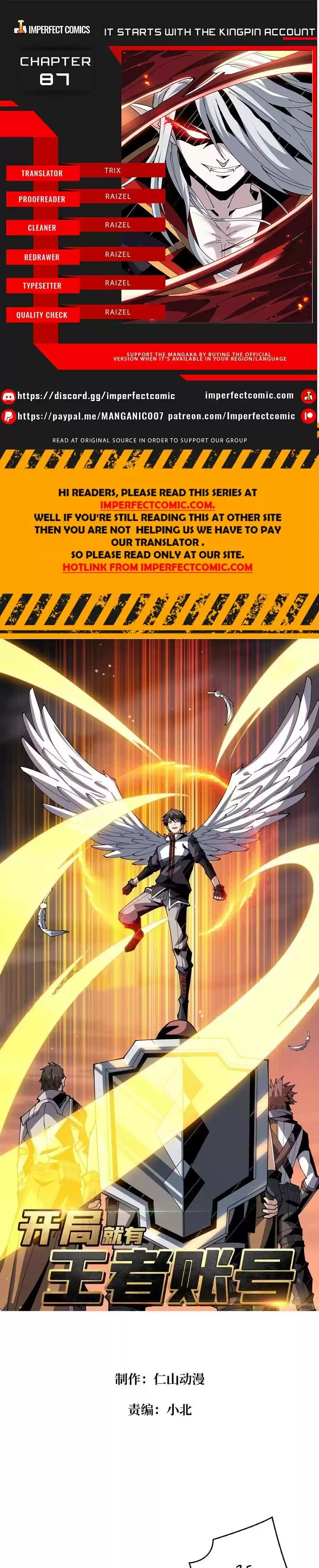 It Starts With A Kingpin Account Chapter 87