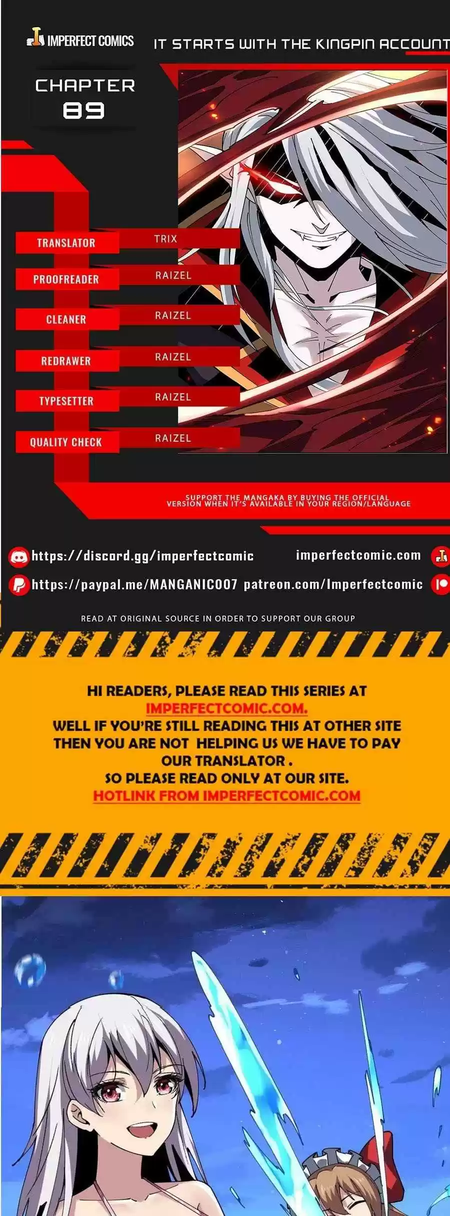 It Starts With A Kingpin Account Chapter 89