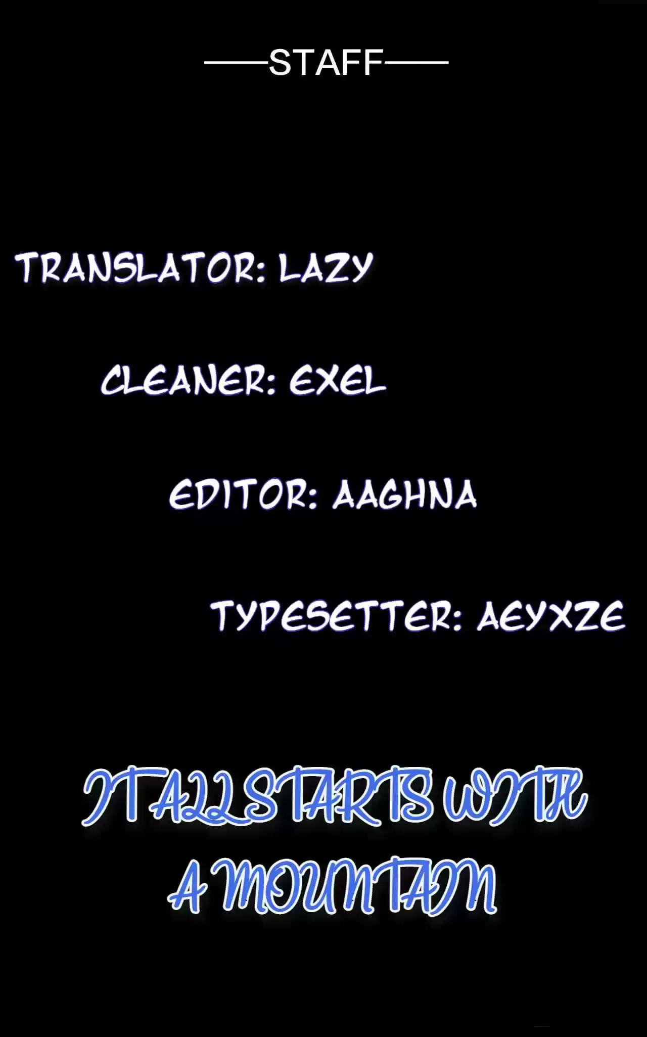 It Starts With A Mountain Chapter 17