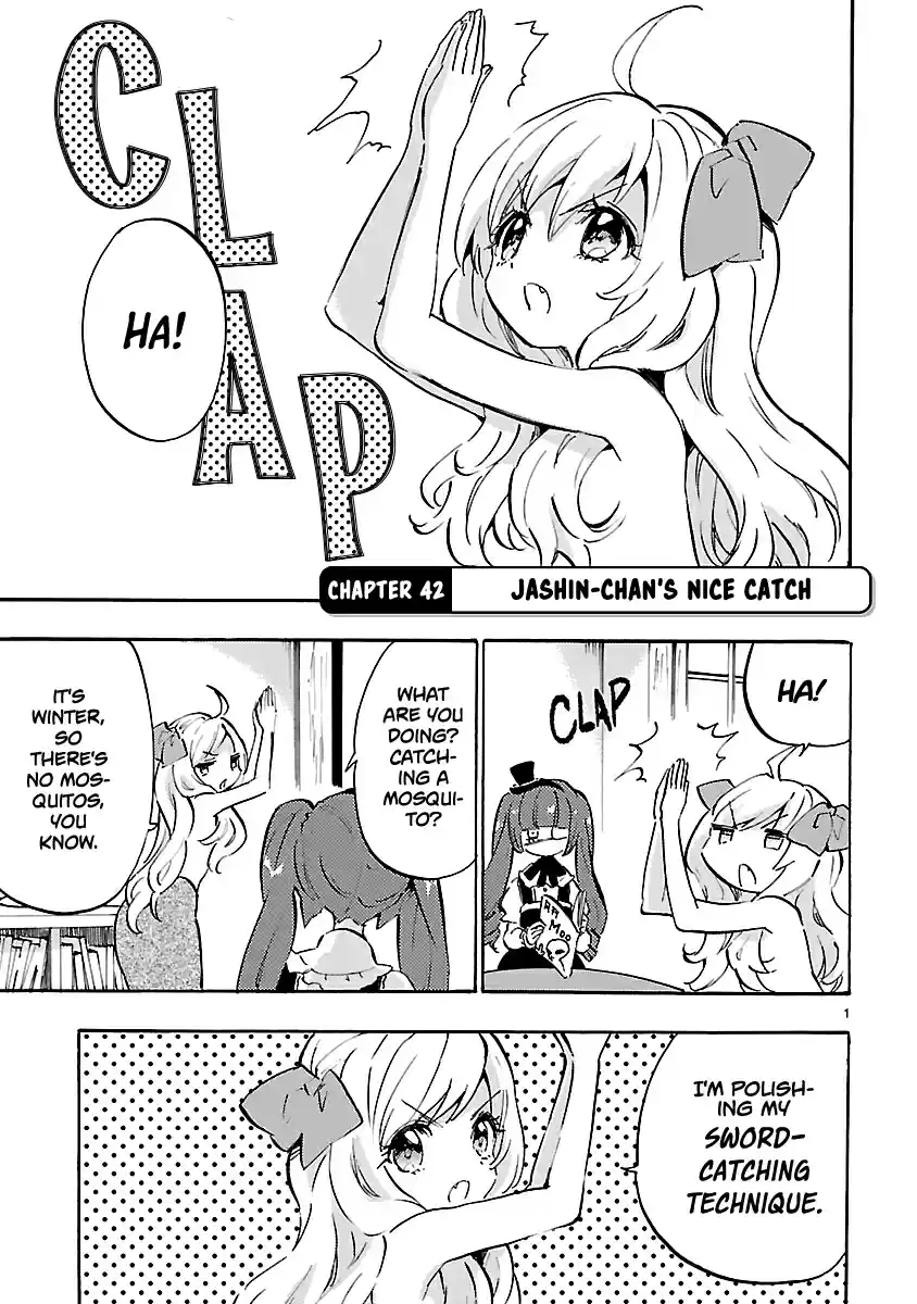 Jashin chan Dropkick Vol. 4 Ch. 42 Jashin chan's Nice Catch