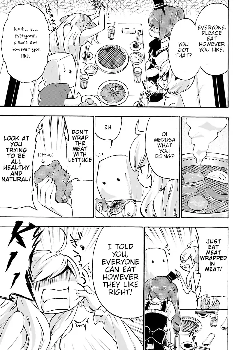 Jashin-chan Dropkick Vol.4 Chapter 49: 100% Grilled Beef