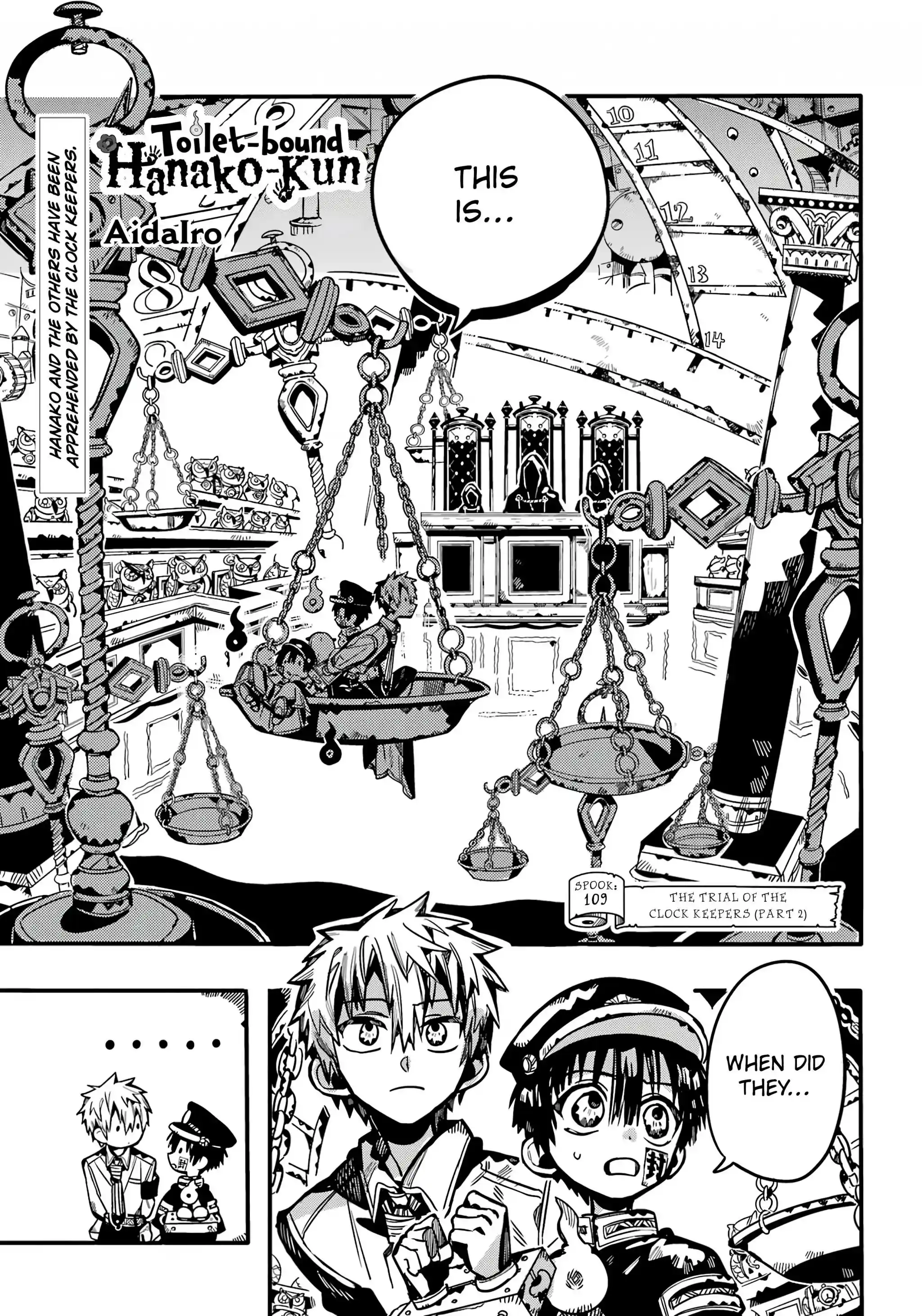 Jibaku Shounen Hanako-Kun Chapter 109