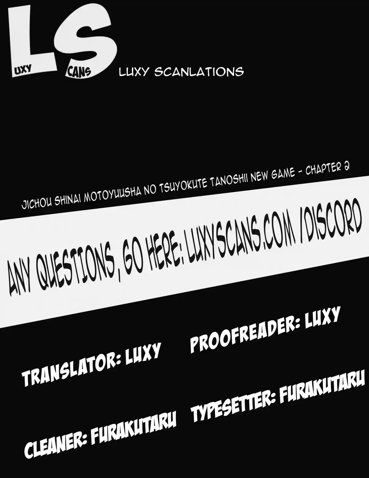 Jichou shinai Motoyuusha no Tsuyokute Tanoshii New Game Ch. 2