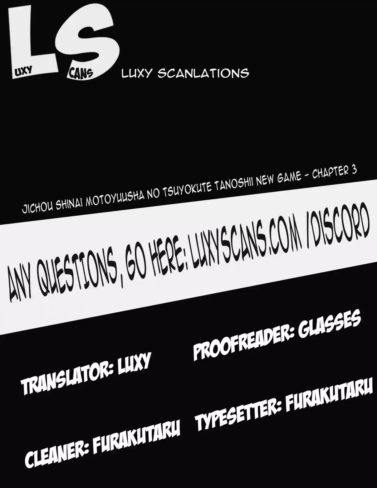 Jichou shinai Motoyuusha no Tsuyokute Tanoshii New Game Ch. 3