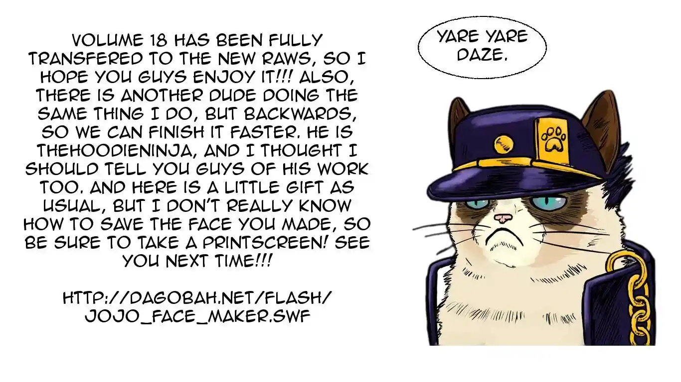 JoJo’s Bizarre Adventure Chapter 171