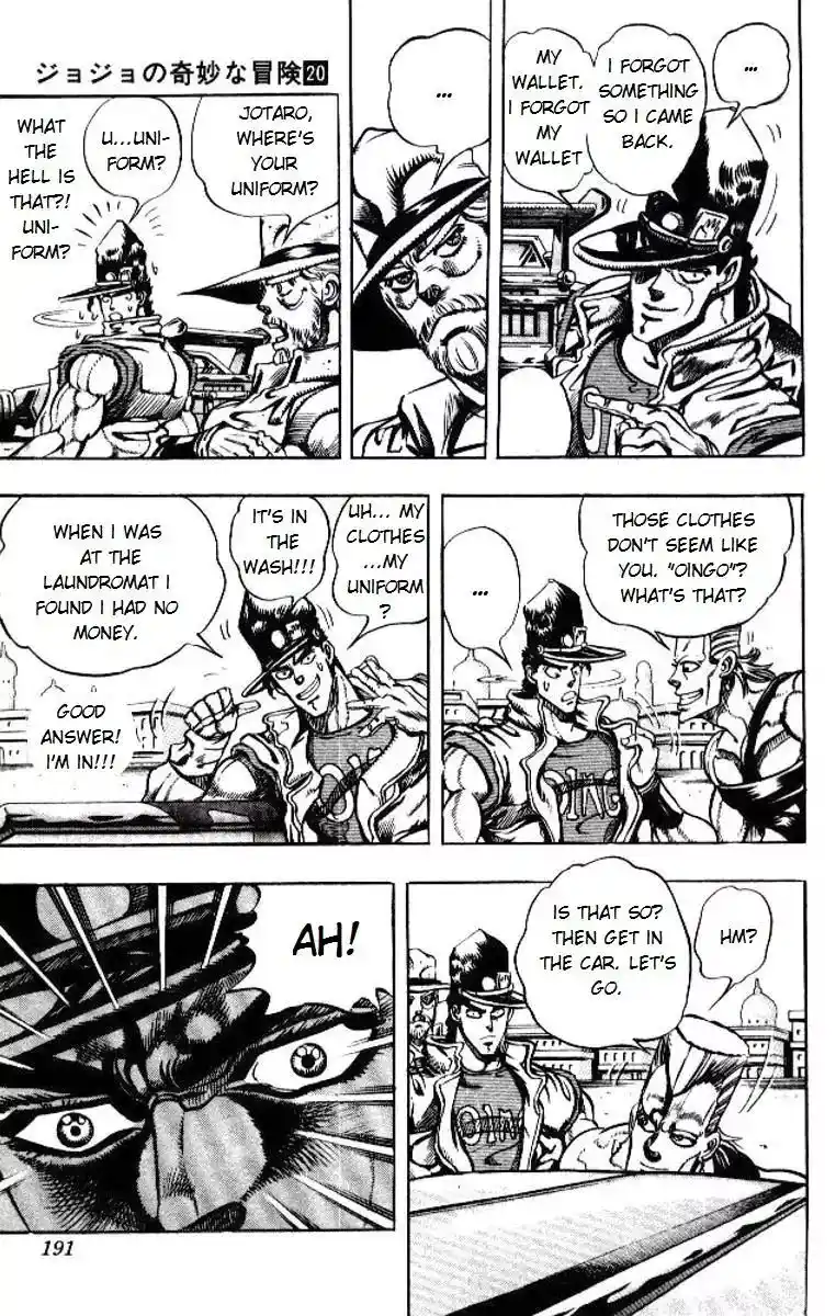 JoJo’s Bizarre Adventure Chapter 191