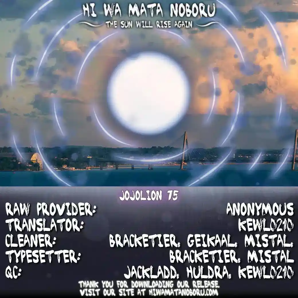 JoJo’s Bizarre Adventure Chapter 922