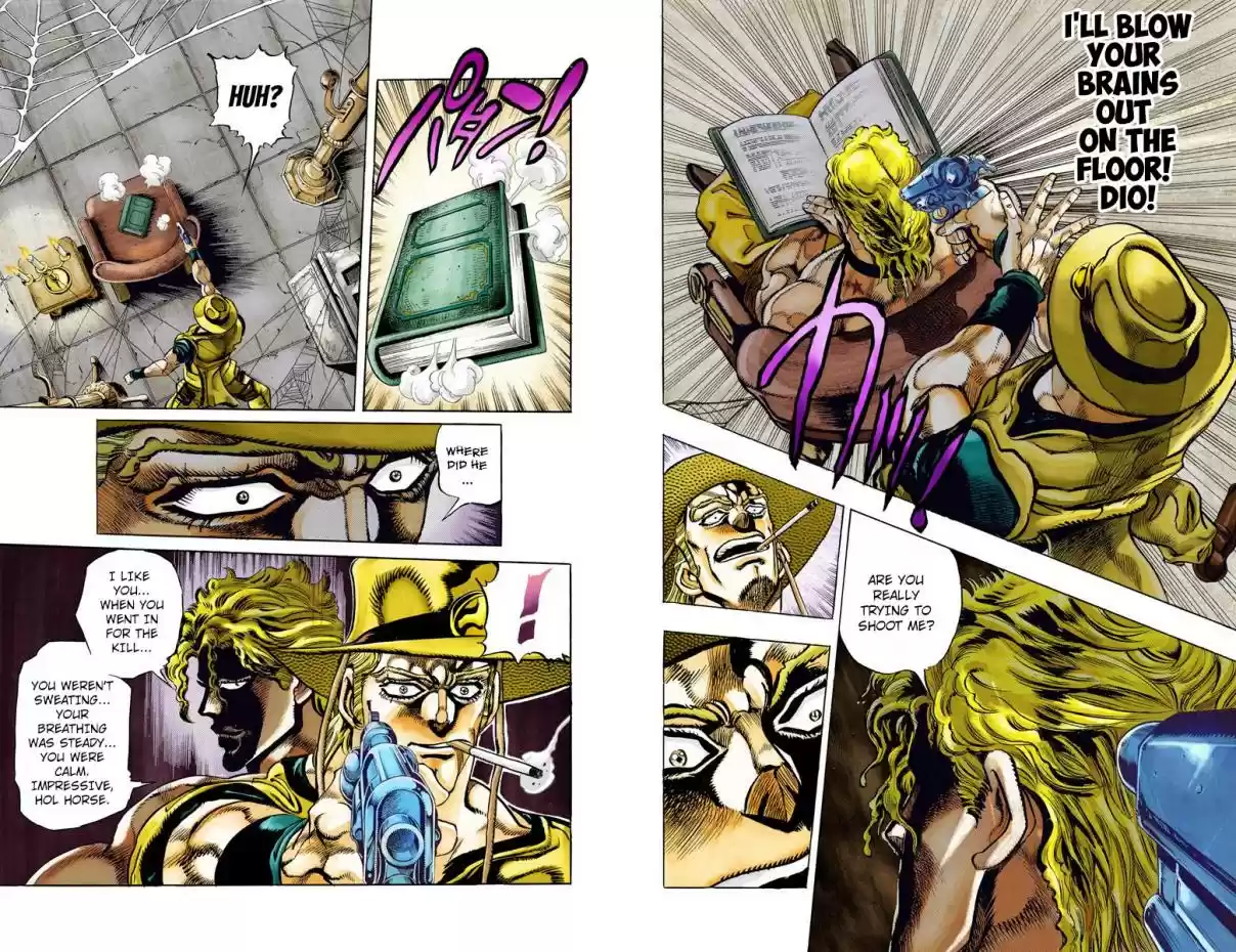 JoJo's Bizarre Adventure Part 3 Stardust Crusaders Vol. 10 Ch. 97 Shooting Dio (Official Color Scans)