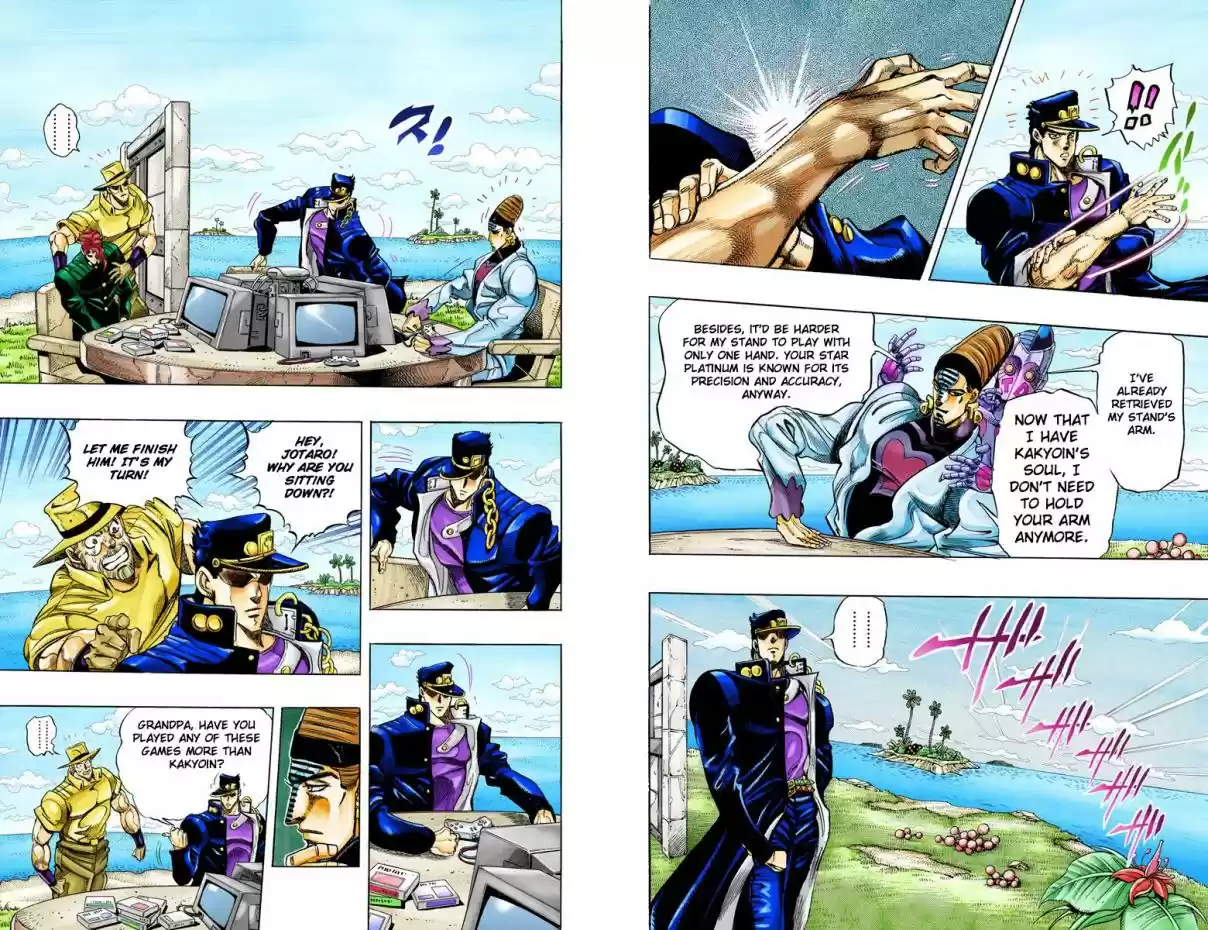 JoJo's Bizarre Adventure Part 3 Stardust Crusaders Vol. 13 Ch. 120 D'arby the Gamer Part 7 (Official Color Scans)