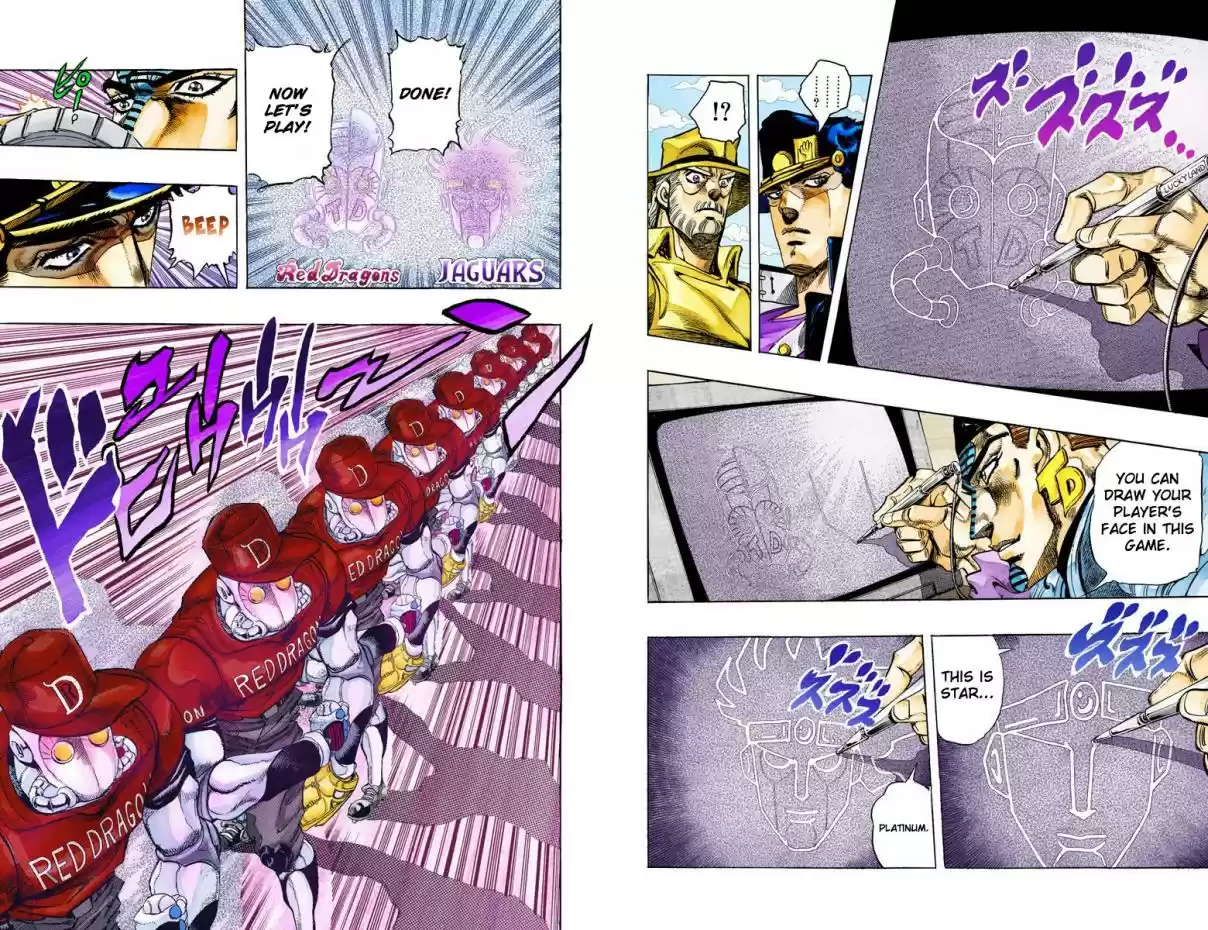 JoJo's Bizarre Adventure Part 3 Stardust Crusaders Vol. 13 Ch. 120 D'arby the Gamer Part 7 (Official Color Scans)