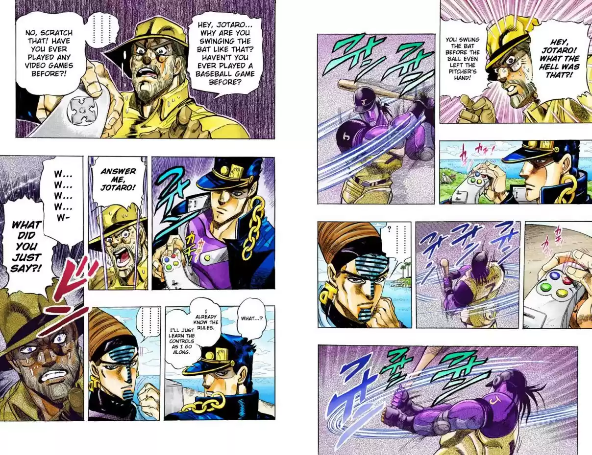 JoJo's Bizarre Adventure Part 3 Stardust Crusaders Vol. 13 Ch. 120 D'arby the Gamer Part 7 (Official Color Scans)