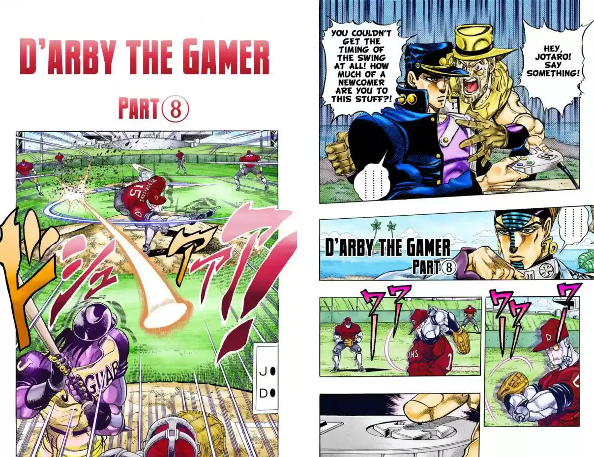 JoJo's Bizarre Adventure Part 3 Stardust Crusaders Vol. 13 Ch. 121 D'arby the Gamer Part 8 (Official Color Scans)