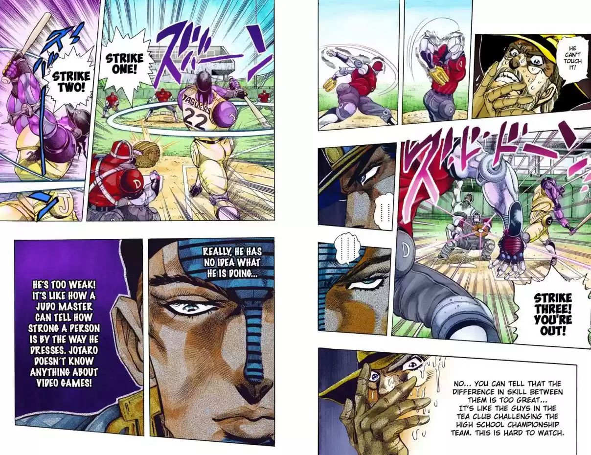 JoJo's Bizarre Adventure Part 3 Stardust Crusaders Vol. 13 Ch. 121 D'arby the Gamer Part 8 (Official Color Scans)