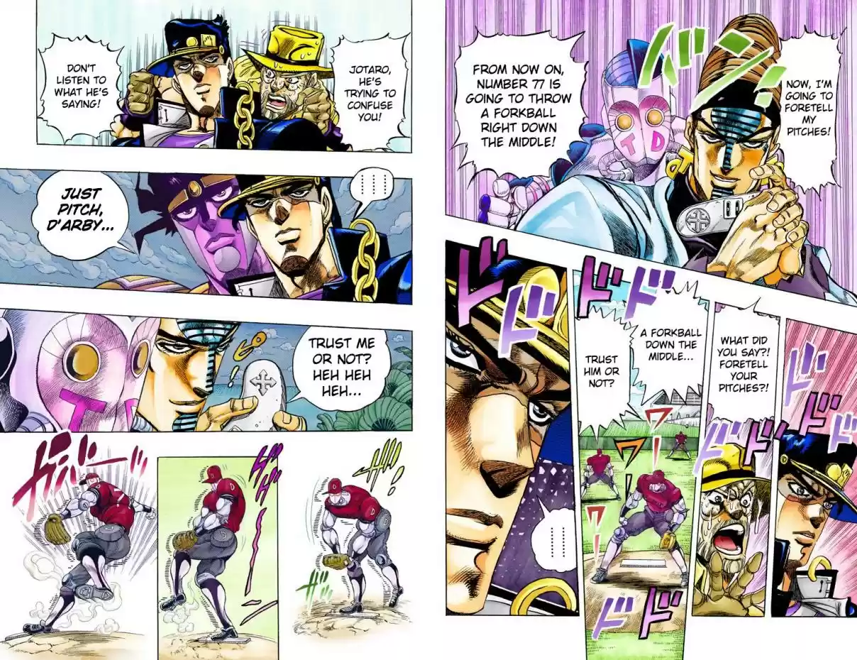 JoJo's Bizarre Adventure Part 3 Stardust Crusaders Vol. 13 Ch. 122 D'arby the Gamer Part 9 (Official Color Scans)